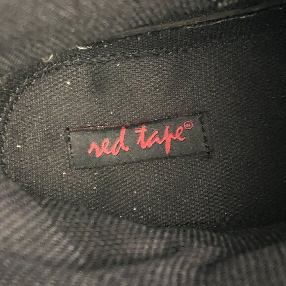 Red Tape Men's Size 11 Salisbury Buckle Black Leather Side Zip Ankle Biker Boots - Picture 12 of 13